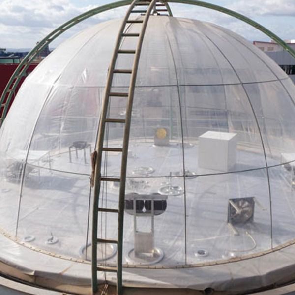 Circular transparent roof