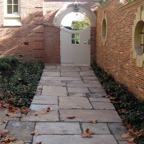Stone walls and stone pathways