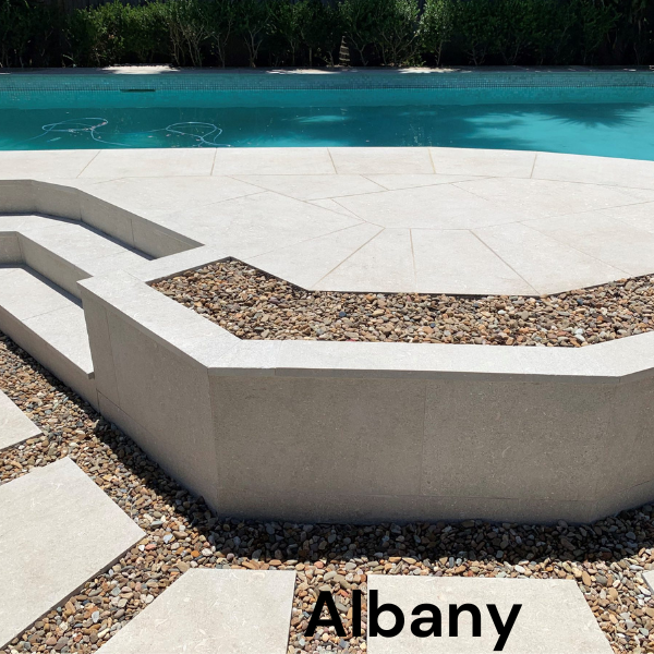Albany Marble pool paving KHD