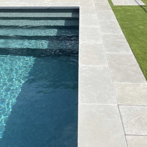 Linden Grey Limestone pool paving