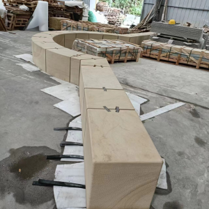 natural stone seat in production