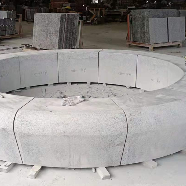 Natural Stone planter in production