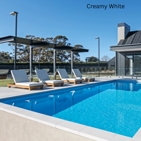 Creamy white porcelain