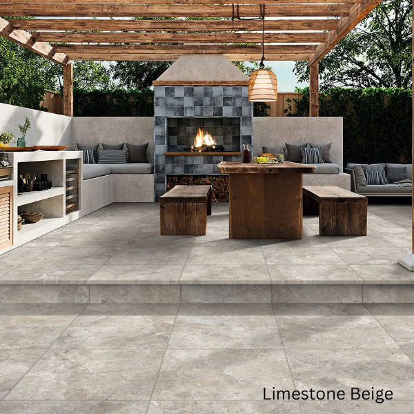 Limestone Beige Porcelain outdoor