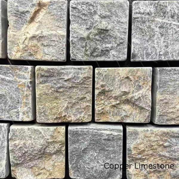 Copper Limestone Cobbles